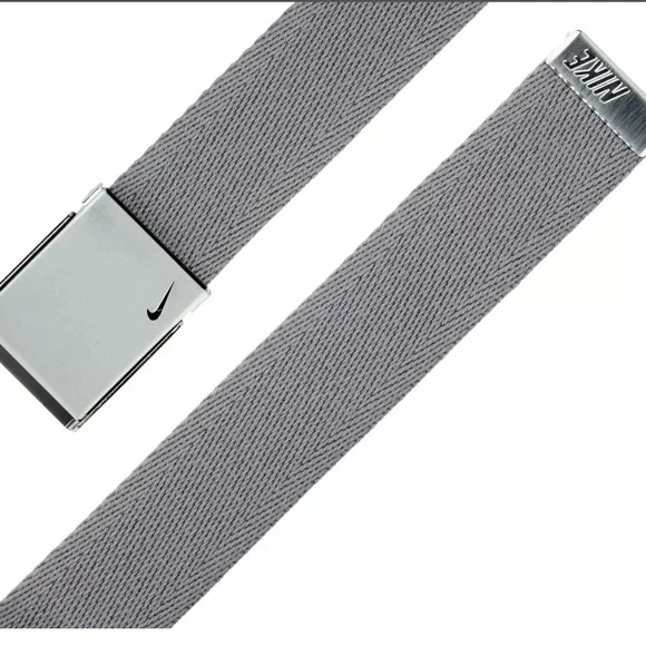 Nike Silver and Gray Web Belt - Picture 3 of 5